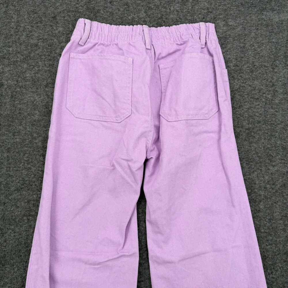 Old Navy Girls XL 12 Lilac Purple High Rise Baggy Wide Leg Built-In Tough Pants
